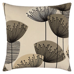 Sanderson Dandelion Clocks Cushion Natural